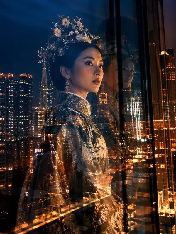 皇后她是古代来的 - ai短剧穿越重生短剧 短剧《皇后她是古代来的》海报封面,穿越重生题材,共84集